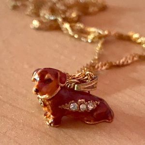 Cute Unique Dog Charm Necklace